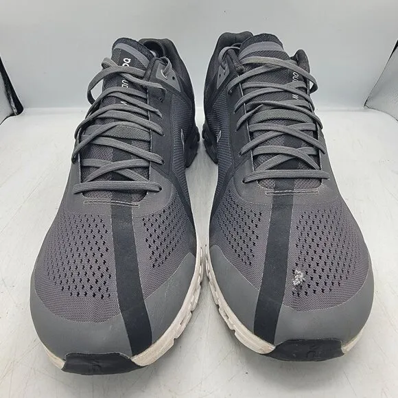 On Cloudflow Mens 14 Black Athletic Sneaker Shoes Outdoors Running Walking