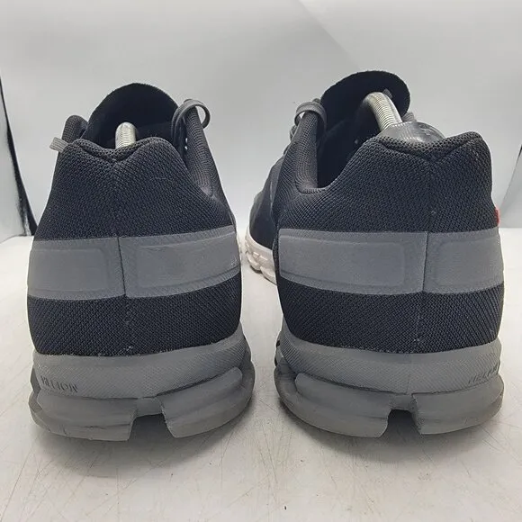 On Cloudflow Mens 14 Black Athletic Sneaker Shoes Outdoors Running Walking