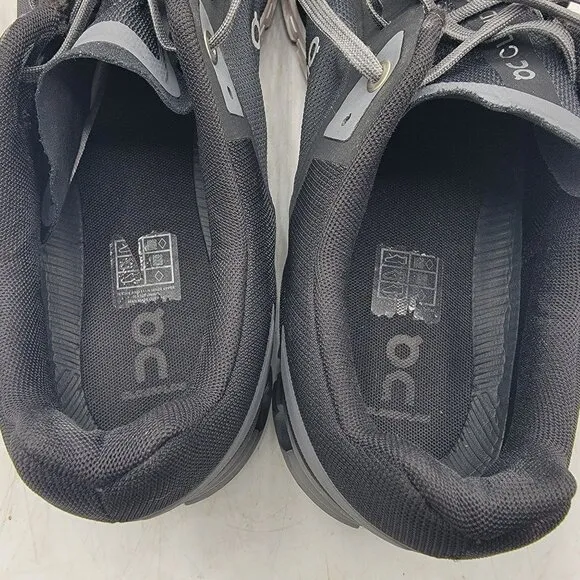 On Cloudflow Mens 14 Black Athletic Sneaker Shoes Outdoors Running Walking
