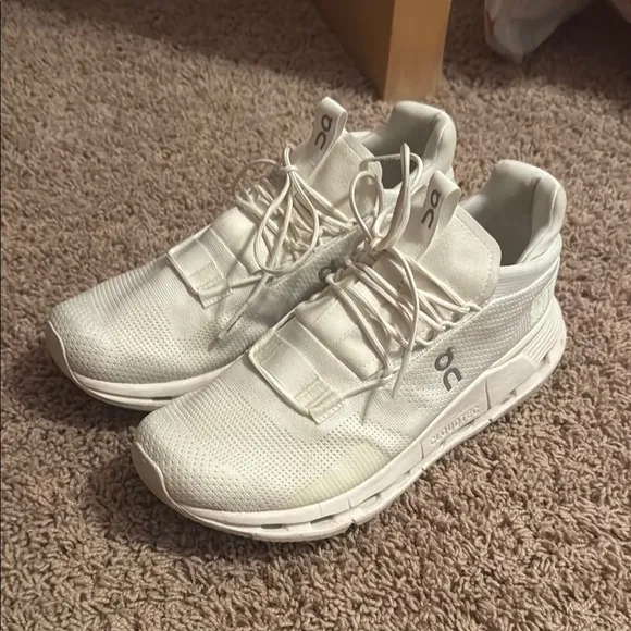 On Cloudnova Running White Sneakers