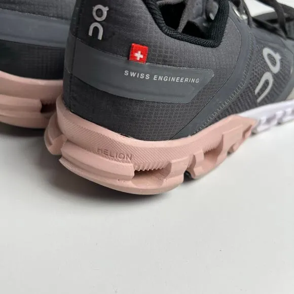 On Running Cloudflow Rock/Rose Running Shoes Women's Size 9.5