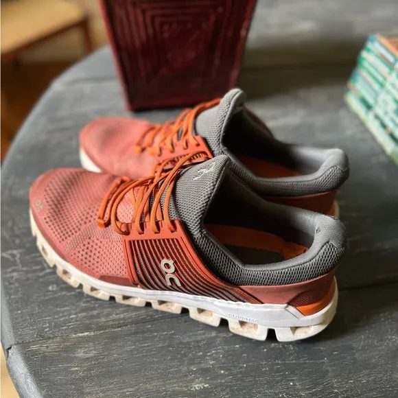 On Running Men's Orange Athletic Shoes