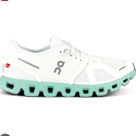 On Running Men's/Women's White and Mint Running Shoes
