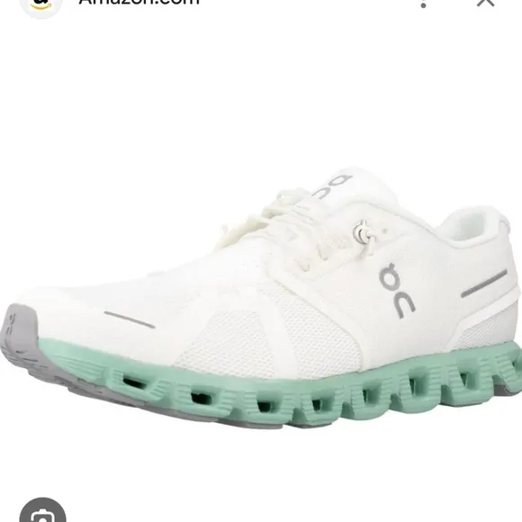 On Running Men's/Women's White and Mint Running Shoes