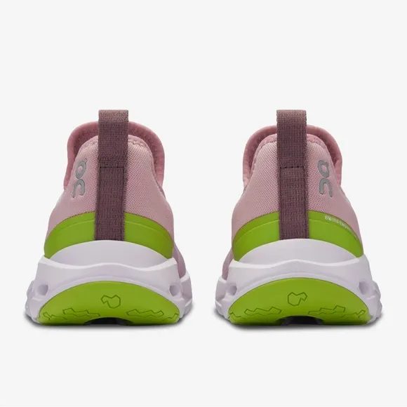 On Running Pink and Green Sneakers