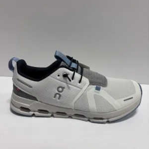 On Youth Cloud Sky White Alloy Running Shoes, Girls’ Size 6 M