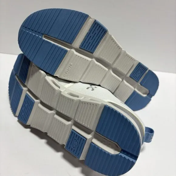 On Youth Cloud Sky White Alloy Running Shoes, Girls’ Size 6 M