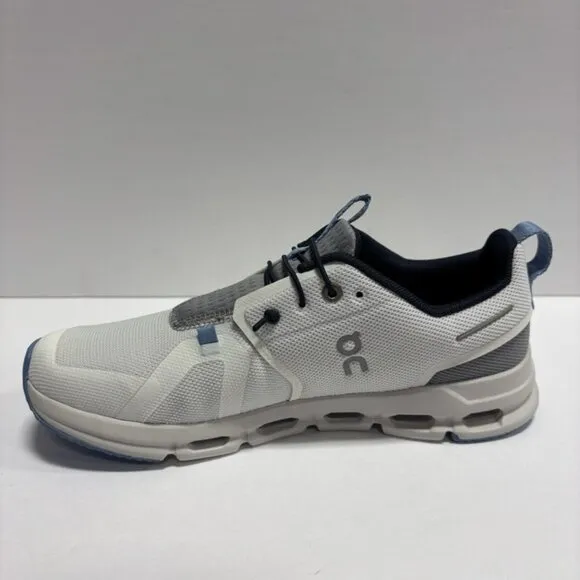 On Youth Cloud Sky White Alloy Running Shoes, Girls’ Size 6 M