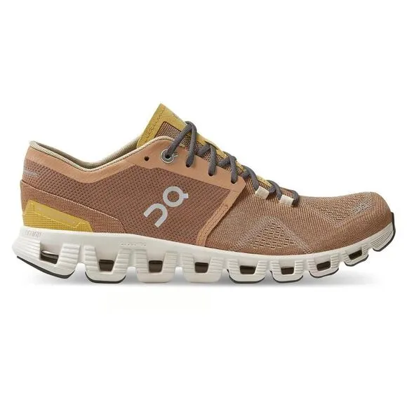 On Cloud X 40.99239 Sneakers Women's 6.5 Mocha Brown Sand Running Shoes EEE431
