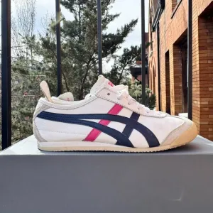 Onitsuka Tiger Mexico 66 ASICS Sneaker Shoes in White Navy Blue Pink