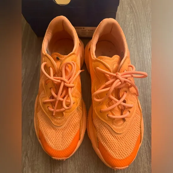 Only worn once, like new Women’s Adidas Coral running shoes, size 7.5.