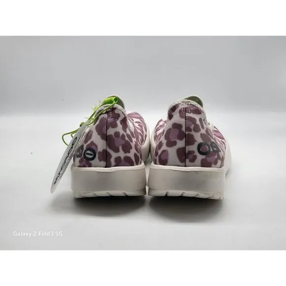Oofos Oomg Eezee Womens Slip On Shoes Size 5 Rose Leopard 2
