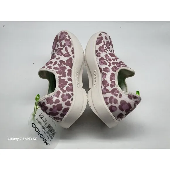 Oofos Oomg Eezee Womens Slip On Shoes Size 5 Rose Leopard 2