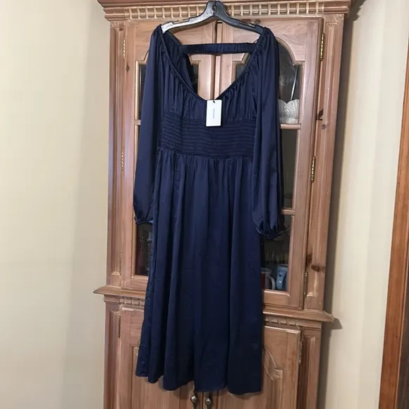 O.P.TNavy Nala Midi Dress