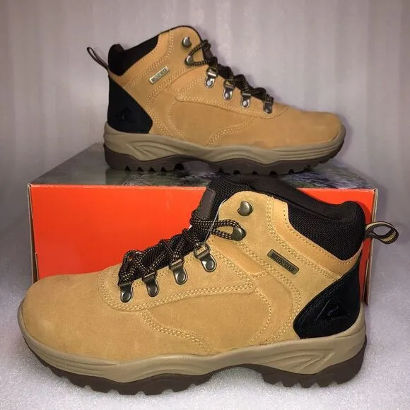 Ozark Trail M OT Free Edge Hiker Suede Wheat Boots Men's Size 8 Waterproof NEW