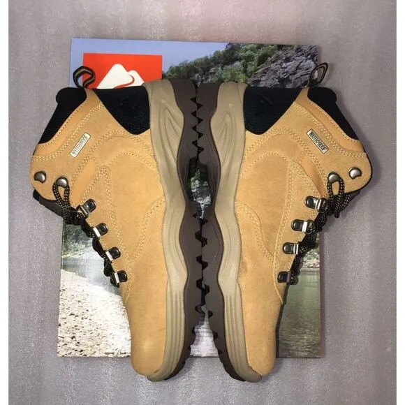 Ozark Trail M OT Free Edge Hiker Suede Wheat Boots Men's Size 8 Waterproof NEW