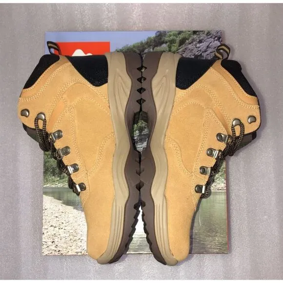 Ozark Trail M OT Free Edge Hiker Suede Wheat Boots Men's Size 8 Waterproof NEW