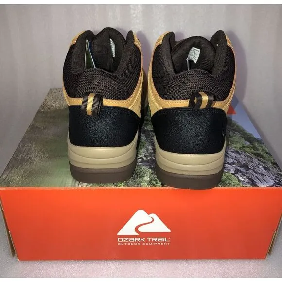 Ozark Trail M OT Free Edge Hiker Suede Wheat Boots Men's Size 8 Waterproof NEW