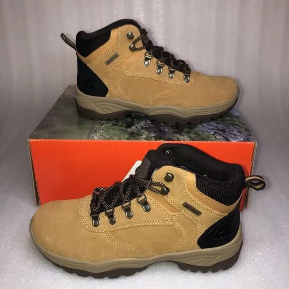 Ozark Trail M OT Free Edge Hiker Suede Wheat Boots Men's Size 8 Waterproof NEW