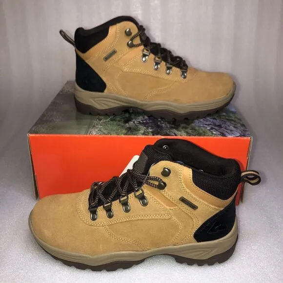 Ozark Trail M OT Free Edge Hiker Suede Wheat Boots Men's Size 8 Waterproof NEW