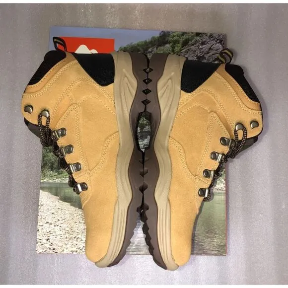 Ozark Trail M OT Free Edge Hiker Suede Wheat Boots Men's Size 8 Waterproof NEW