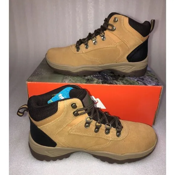 Ozark Trail M OT Free Edge Hiker Suede Wheat Boots Men's Size 8 Waterproof NEW