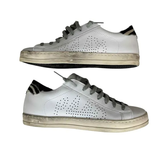 P448 John Zebra Sneakers Size 36