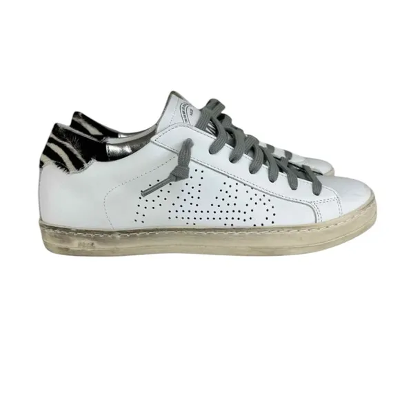 P448 John Zebra Sneakers Size 36
