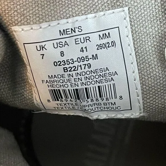 Palladium Men’s ‘Baggy’ sneaker Boots - Vapor/Metal - M8/W9.5