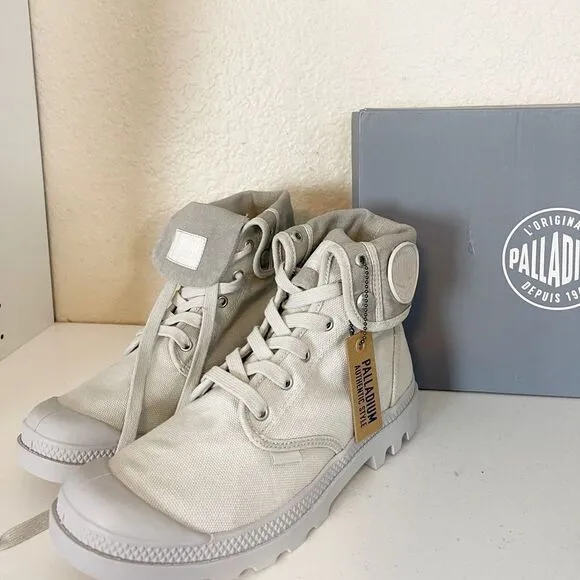 Palladium Men’s ‘Baggy’ sneaker Boots - Vapor/Metal - M8/W9.5