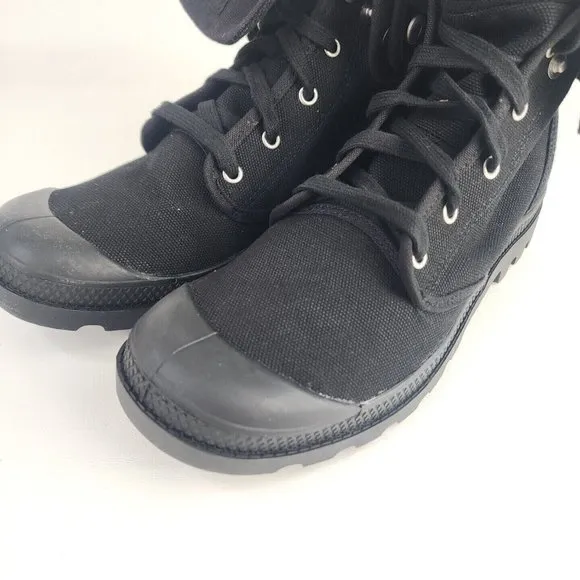 PALLADIUM Women's Baggy Hiking Canva Boots Vintage Black