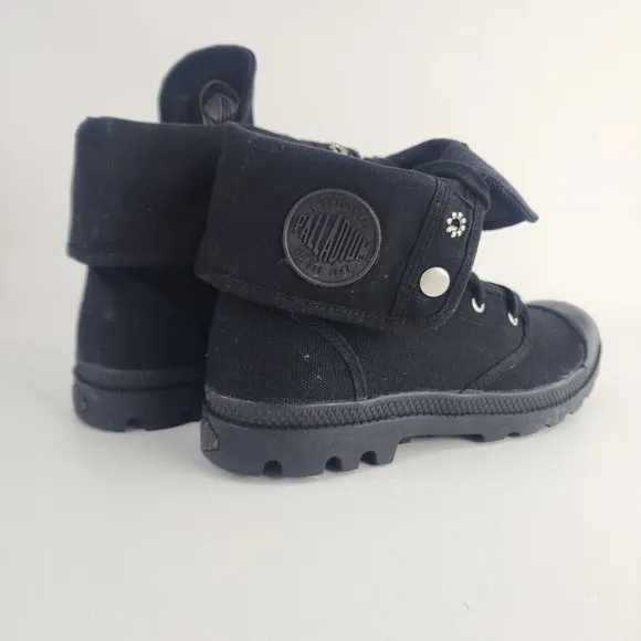 PALLADIUM Women's Baggy Hiking Canva Boots Vintage Black