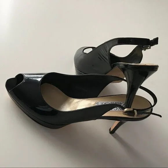 Pancaldi Platform Heels Patent Leather Sandals