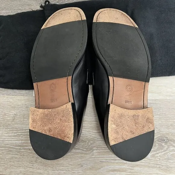 Paolo De Marco | Black Leather Buckle Loafers Shoes HANDEMADE Spain Size 11.5