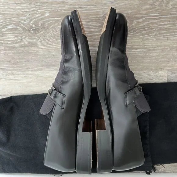 Paolo De Marco | Black Leather Buckle Loafers Shoes HANDEMADE Spain Size 11.5