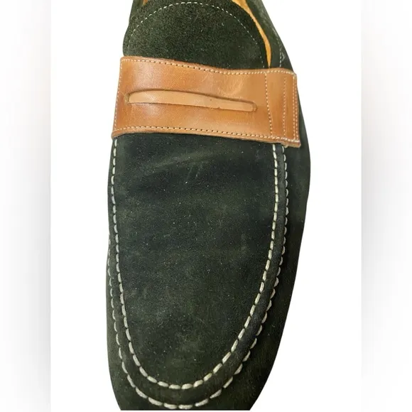 Paul Fredrick Loafers Shoes Mens Suede Slip-on