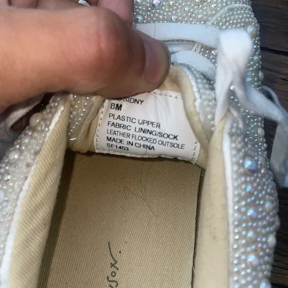 Pearl sneakers cream sneakers