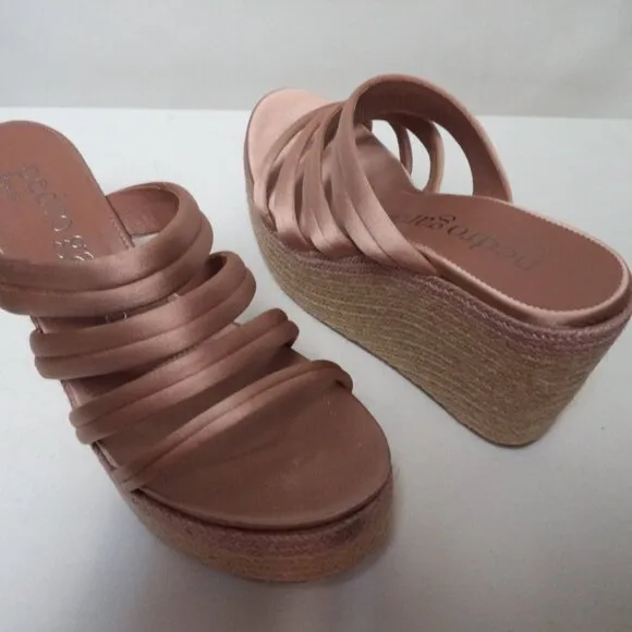 Pedro Garcia Satin Leather Dante Platform Sandals Heels Spain NEW Size Sz 36  6