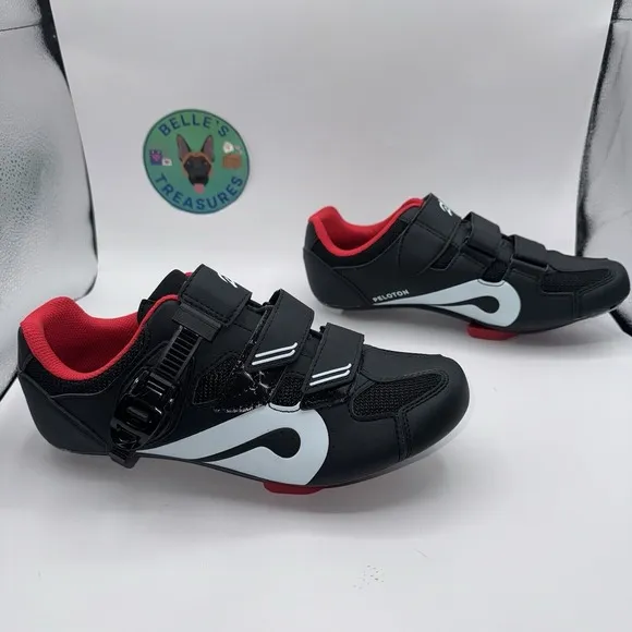 Peloton Black White Clip On Bike Cycling Shoes Womens Size 41 EU 10 US Men's 8.5