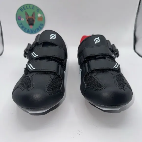 Peloton Black White Clip On Bike Cycling Shoes Womens Size 41 EU 10 US Men's 8.5