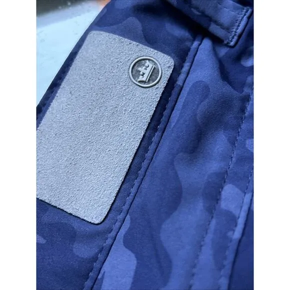 PETER MILLAR Pants Mens 38x32 Blue Camouflage Crown Sport 5-Pocket Golf New