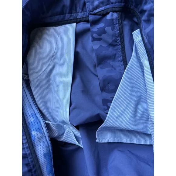 PETER MILLAR Pants Mens 38x32 Blue Camouflage Crown Sport 5-Pocket Golf New