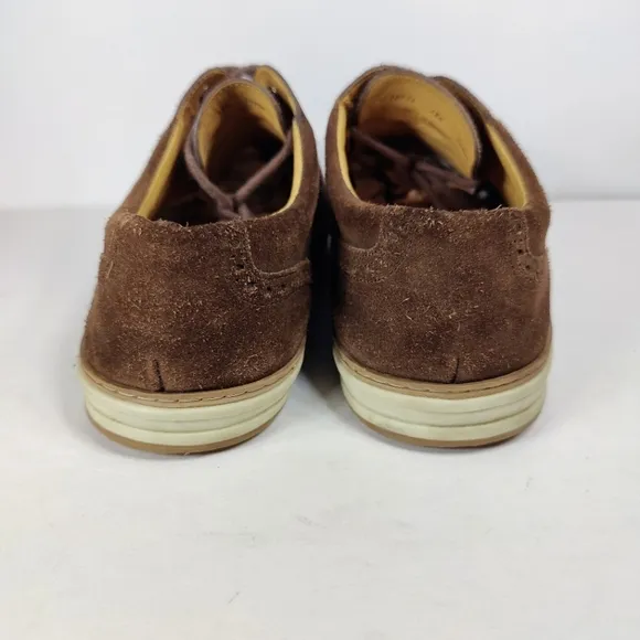 PETER MILLAR Plain Toe Derby Dark Brown Nubuck Suede Lace Up Casual Men Shoe 12M