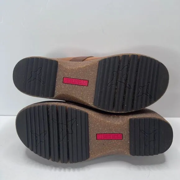 Pikolinos Granda Leather Wool Clogs Mules Slip On Shoes Brandy Women’s EU 36/5.5