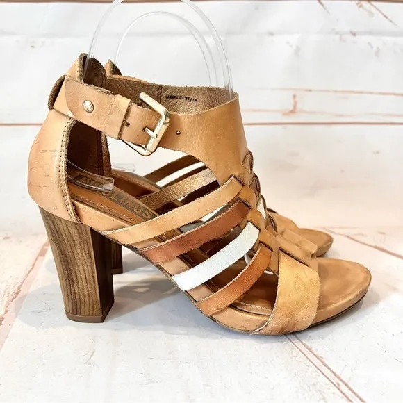 Pikolinos Strappy Leather Gladiator Sandals Heels