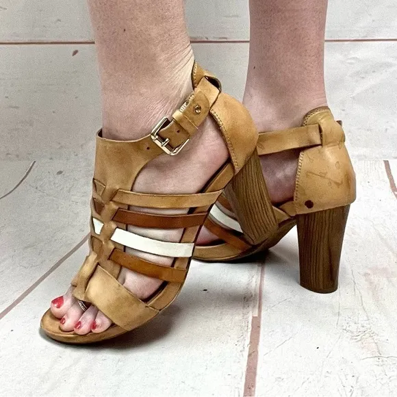 Pikolinos Strappy Leather Gladiator Sandals Heels