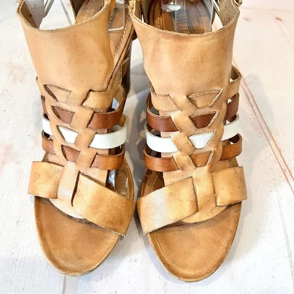 Pikolinos Strappy Leather Gladiator Sandals Heels