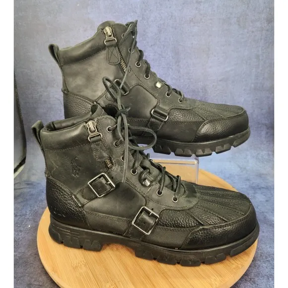Polo Ralph Lauren Demond Boots Men's Size 10.5 D Leather Hiking