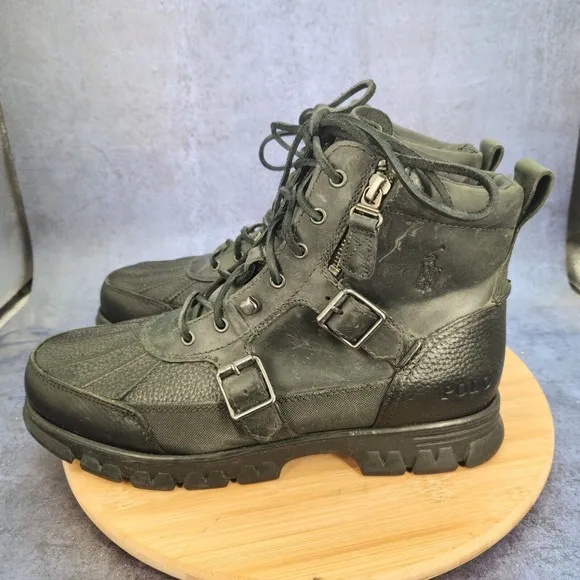 Polo Ralph Lauren Demond Boots Men's Size 10.5 D Leather Hiking