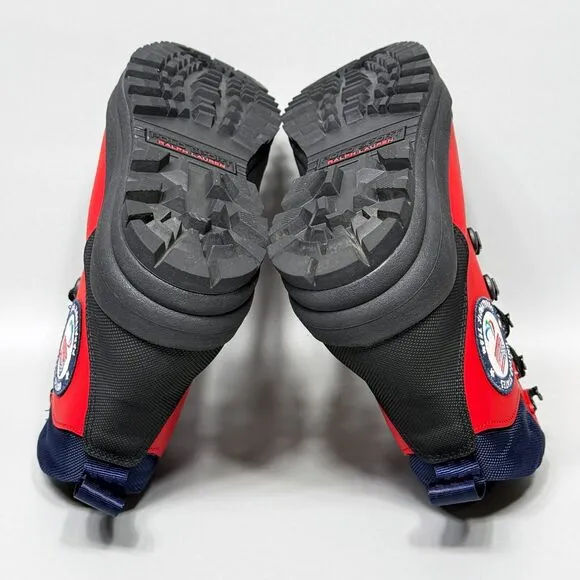 Polo Ralph Lauren USA Paralympic Team Womens Size 9 Winter Boots Red Olympic